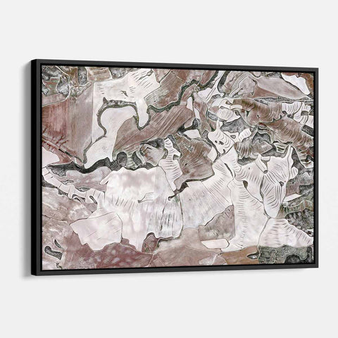 Brown Abstract Wall Art Canvas 5472