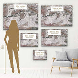 Brown Abstract Wall Art Canvas 5472