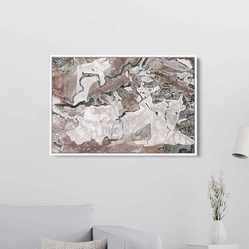 Brown Abstract Wall Art Canvas 5472