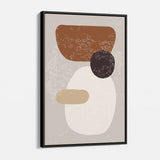Brown Abstract Wall Art Canvas 8424