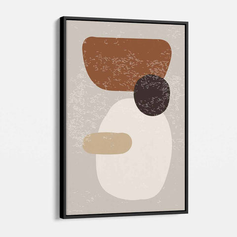 Brown Abstract Wall Art Canvas 8424