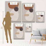 Brown Abstract Wall Art Canvas 8424
