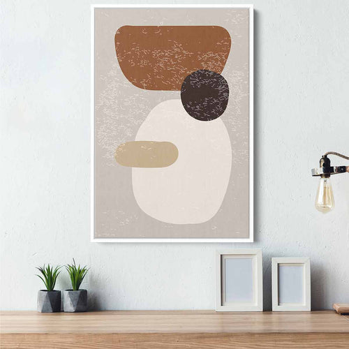 Brown Abstract Wall Art Canvas 8424