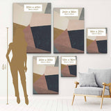 Brown Abstract Wall Art Canvas 7802