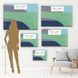 Green Abstract Wall Art Canvas 4402