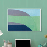 Green Abstract Wall Art Canvas 4402