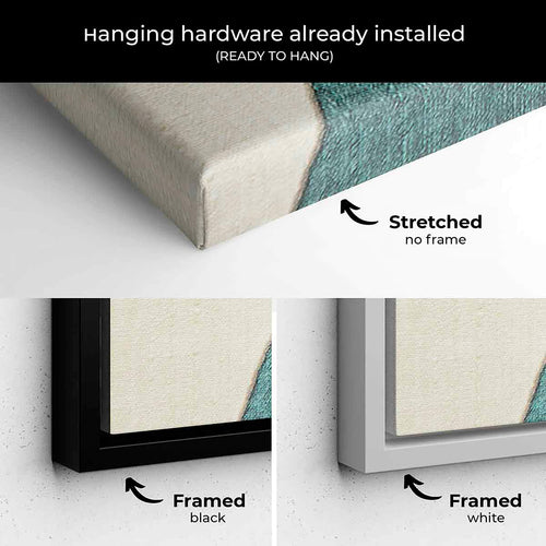 Green Abstract Wall Art Canvas 8494