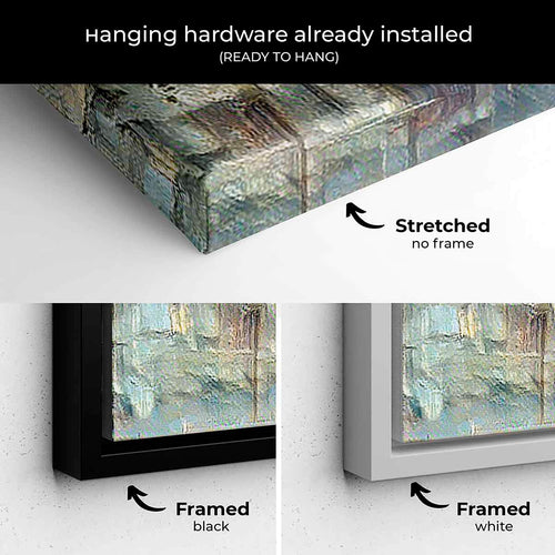 Grey Abstract Wall Art Canvas 9454