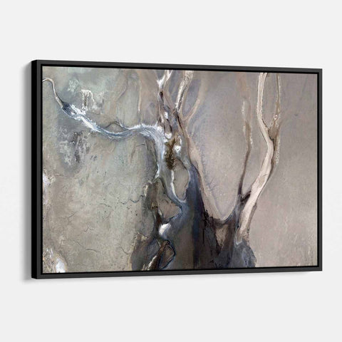Grey Abstract Wall Art Canvas 5586