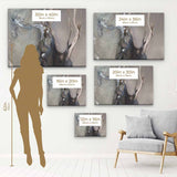 Grey Abstract Wall Art Canvas 5586