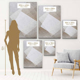 Grey Abstract Wall Art Canvas 4529