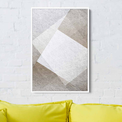 Grey Abstract Wall Art Canvas 4529
