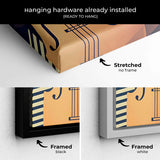 Brown Abstract Jazz Art Wall Art Canvas 0466