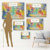 Multi Color Abstract Wall Art Canvas 7470