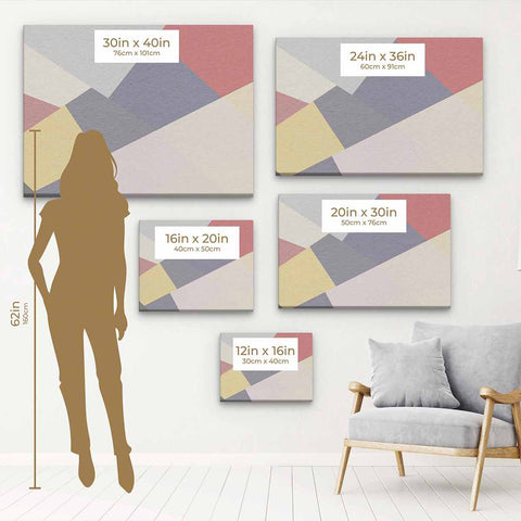 Multi Color Abstract Wall Art Canvas 5678