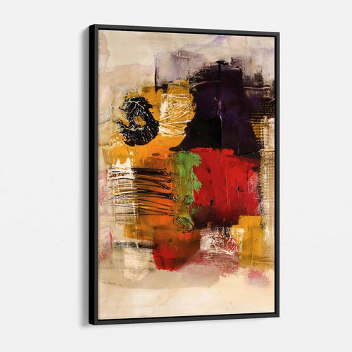 Multi Color Abstract Wall Art Canvas 5609