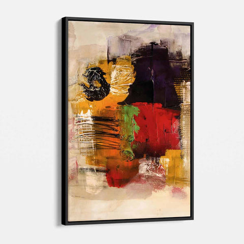 Multi Color Abstract Wall Art Canvas 5609