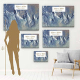 Blue Abstract Naturalism Wall Art Canvas 5842