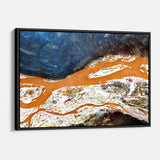 Orange Abstract Wall Art Canvas 3898