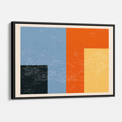 Orange Abstract Wall Art Canvas 9212