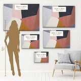 Orange Abstract Wall Art Canvas 6522