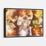 Orange Abstract Wall Art Canvas 2284