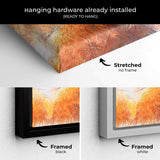 Orange Abstract Wall Art Canvas 2284