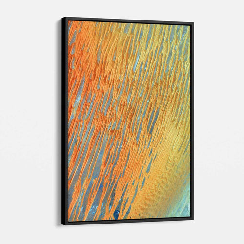 Orange Abstract Wall Art Canvas 0267