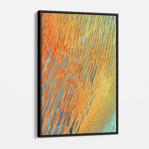 Orange Abstract Wall Art Canvas 0267