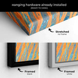 Orange Abstract Wall Art Canvas 0267