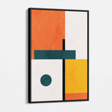 Orange Abstract Wall Art Canvas 2410
