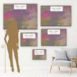 Purple Abstract Wall Art Canvas 3524