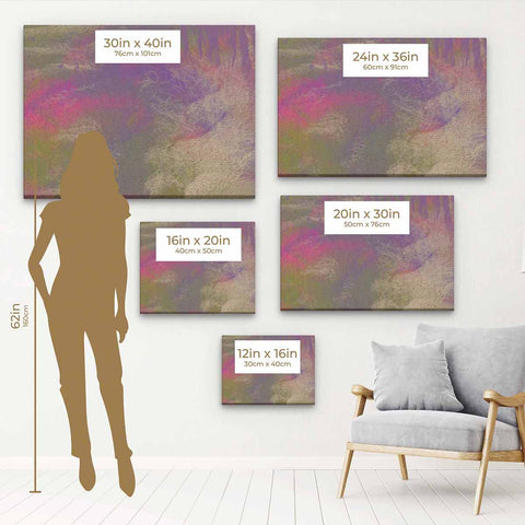 Purple Abstract Wall Art Canvas 3524