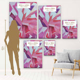 Purple Abstract Wall Art Canvas 2952