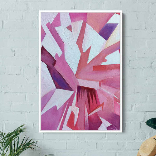 Purple Abstract Wall Art Canvas 2952