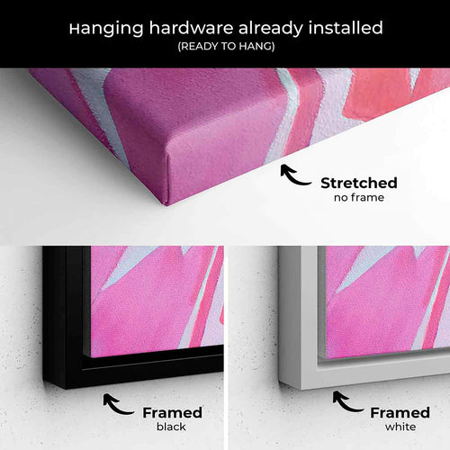 Purple Abstract Wall Art Canvas 2952