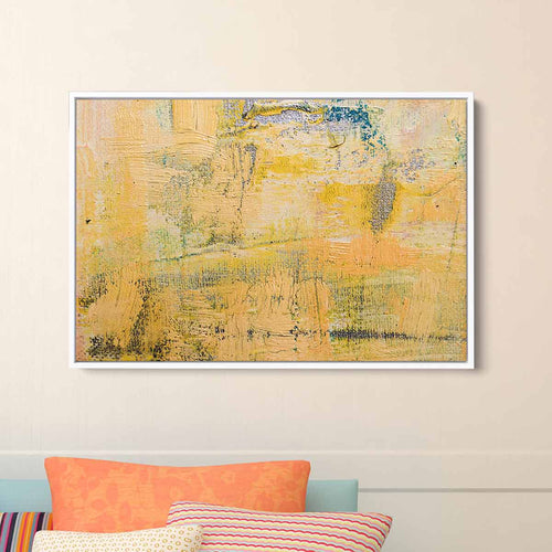 Yellow Abstract Wall Art Canvas 8859