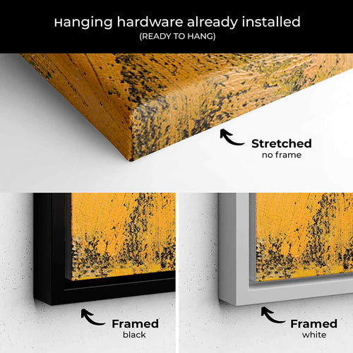 Yellow Abstract Wall Art Canvas 8859