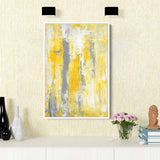 Yellow Abstract Wall Art Canvas 6925