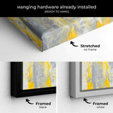 Yellow Abstract Wall Art Canvas 6925
