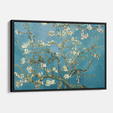 Blue Almond Blossoms Wall Art Canvas 8942