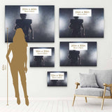 Black American Football Player Wall Art Canvas 6750