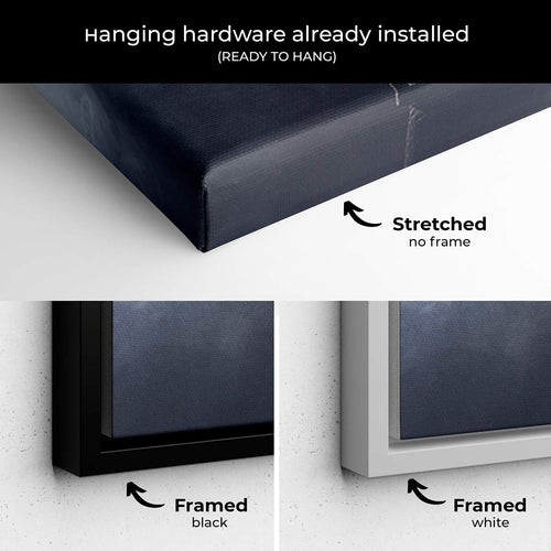 Black American Football Player Wall Art Canvas 6750