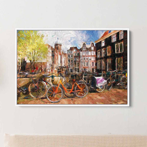 Multi Color Amsterdam Wall Art Canvas 4065