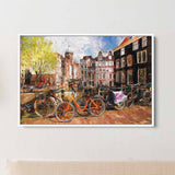 Multi Color Amsterdam Wall Art Canvas 4065