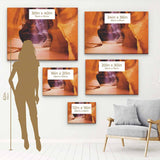 Brown Antelope Canyon Wall Art Canvas 9295