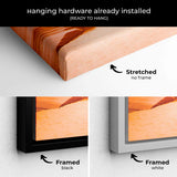 Brown Antelope Canyon Wall Art Canvas 9295