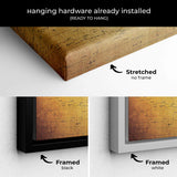 Brown Antique map Wall Art Canvas 8981