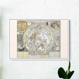 Grey Astrology Wall Art Canvas 0604