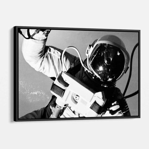 Grey Astronaut Wall Art Canvas 1736